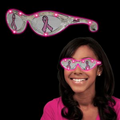 Pink Ribbon Pink LED Billboard Sunglasses